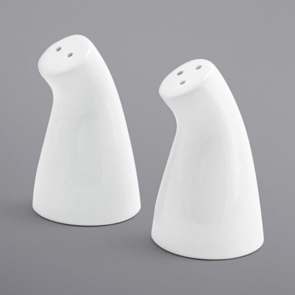 FOH 2 oz. Porcelain Leaning Salt & Pepper Shaker – item 957TSP010WH