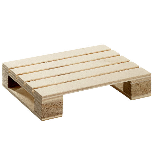 180CaseSolia 3 1/8" x 2 7/16" Small Wood Serving Tray Pallet – item 708WB00203