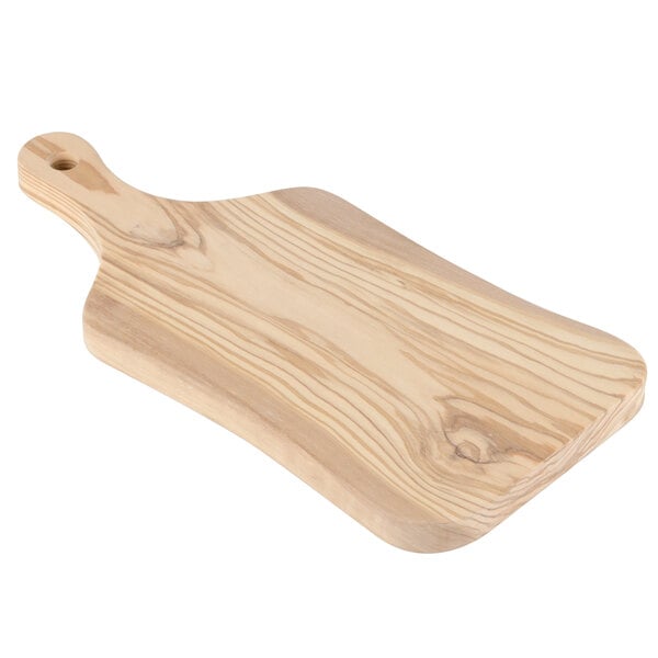 American Metalcraft 15 1/2" x 7" Olive Wood Serving Board – item 124OWP157 image 2