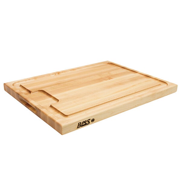 John Boos & Co. AUJUS 24" x 18" Grooved Maple Cutting Board – item 650AUJUS