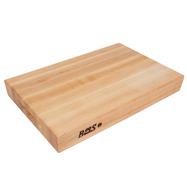 John Boos & Co. 18" x 12" Maple Cutting Board w/ Hand Grips – item 650RA01