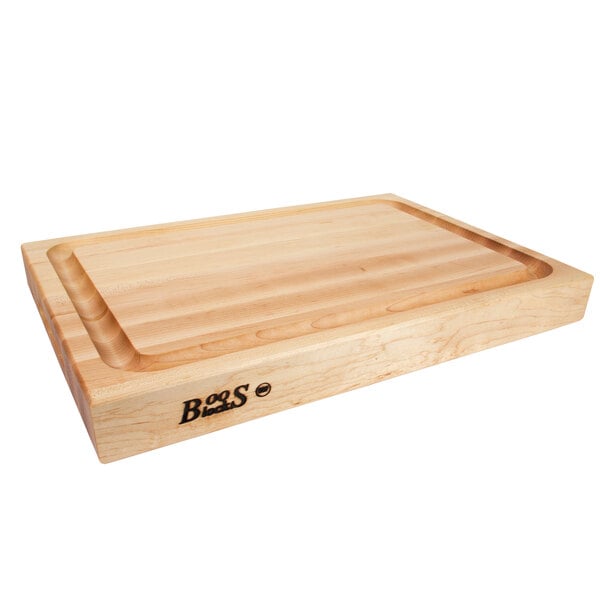 John Boos & Co. 20" x 15" Grooved Maple Cutting Board – item 650RA02GRV