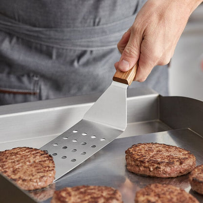 Vollrath 48082 8" x 3" Hamburger Turner w/ Wooden Handle – item 93648082 image 2