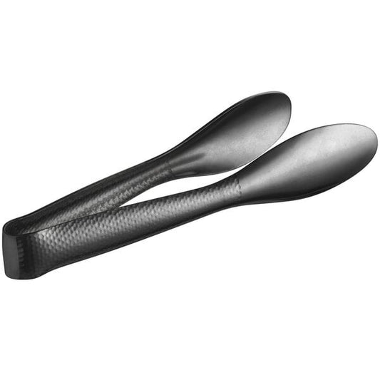 American Metalcraft BLHT6 6" Hammered Black Vintage Tongs – item 124BLHT6
