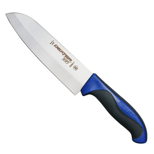 Dexter-Russell 36004C 360 Santoku Knife w/ Blue Handle – item 21036004C