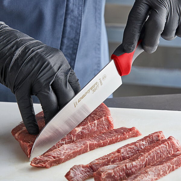 Dexter-Russell 36004R 360 Santoku Knife w/ Red Handle – item 21036004R image 2