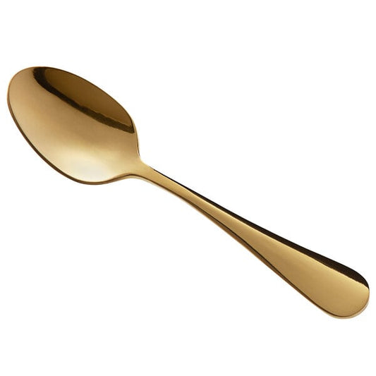 Acopa Vernon Gold 4 1/2" Heavy Demitasse Spoon – item 267800000G
