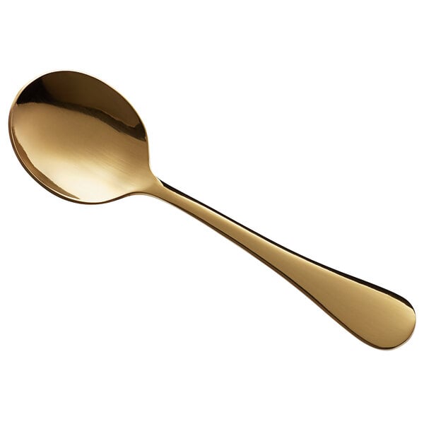 Acopa Vernon Gold 6 1/16" Heavy Bouillon Spoon – item 267800002G
