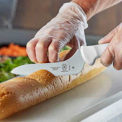 Mercer Culinary M18134 Ultimate White 6" Offset Bread Knife – item 470M18134 image 2