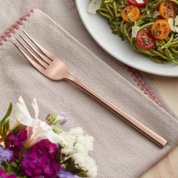 Acopa Phoenix Rose Gold 8 1/4" Dinner Fork – item 267810005RG image 2