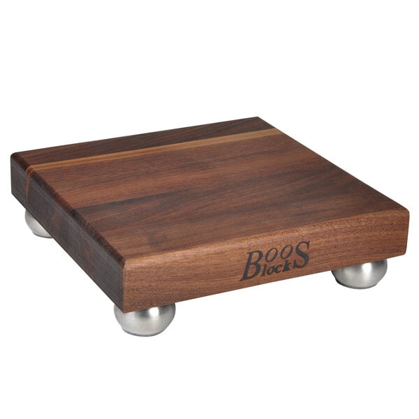 John Boos & Co. Cutting Board w/ Stainless Steel Bun Feet – item 650WAL9SS