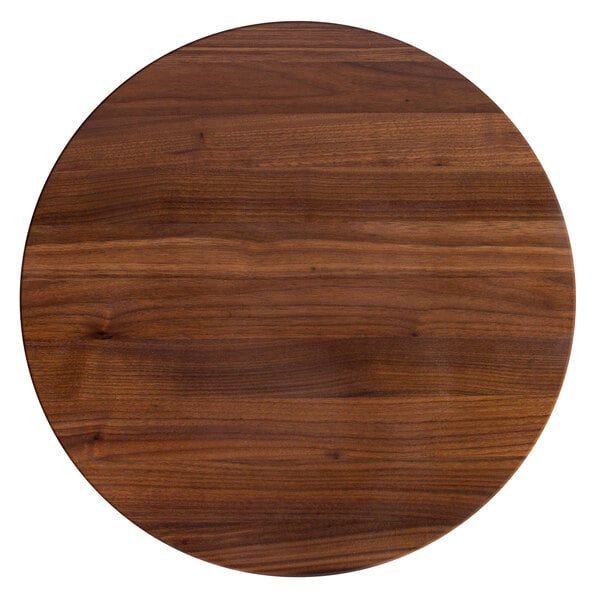 John Boos & Co. 18" x 1 1/2" Round Black Cutting Board – item 650WALR18 image 2