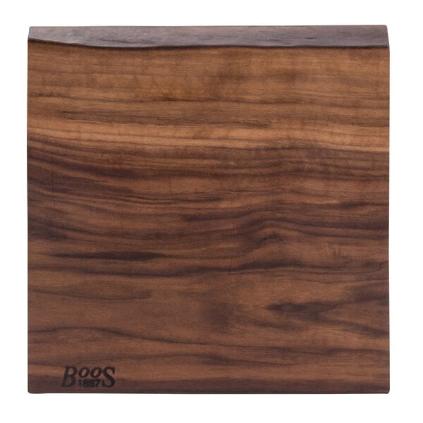 John Boos & Co. 13" x 12" Rustic Edge Black Cutting Board – item 650WALRST13 image 2