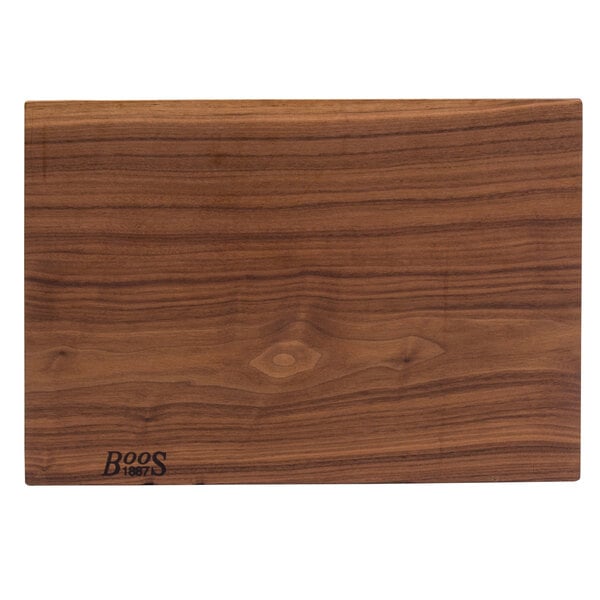 John Boos & Co. 17" x 12" Rustic Edge Black Cutting Board – item 650WALRST17 image 2