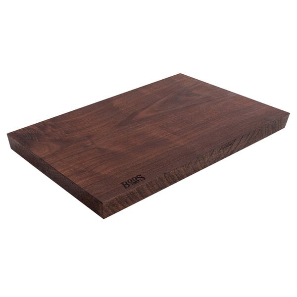 John Boos & Co. 21" x 12" Rustic Edge Black Cutting Board – item 650WALRST21