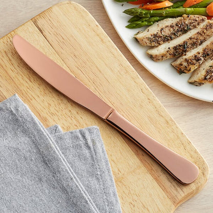 Acopa Vernon Rose Gold 9 3/16" Heavy Dinner Knife – item 267800008RG image 2
