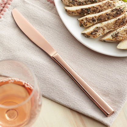Acopa Phoenix Rose Gold 9 5/16" Dinner Knife – item 267810008RG image 2