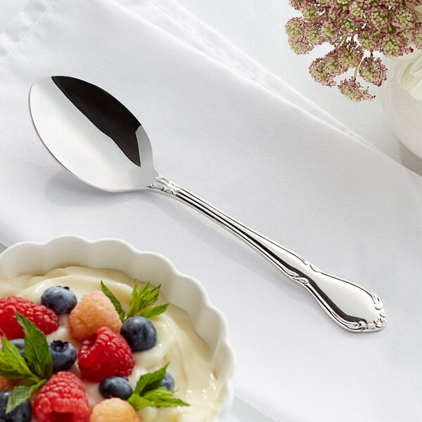 Acopa Blair 7" X-Heavy Dinner / Dessert Spoon – item 267510803 image 2