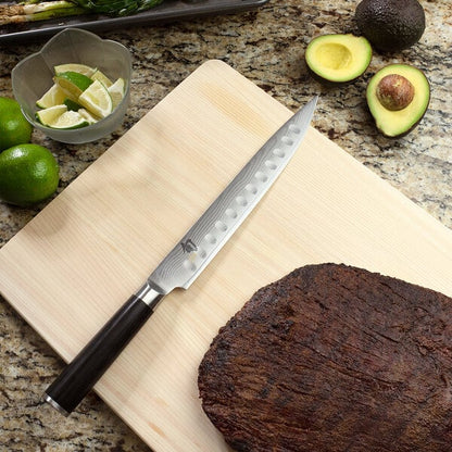 Shun DM0720 Classic 9" Hollow Slicing Knife w/ Wood Handle – item 921DM0720 image 2