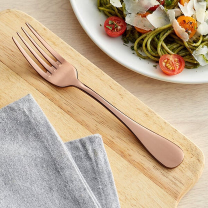 Acopa Vernon Rose Gold 7 1/2" Heavy Dinner Fork – item 267800005RG image 2
