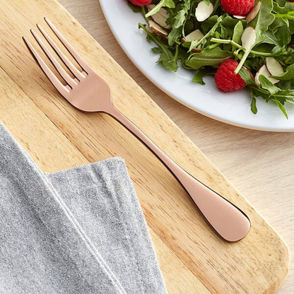 Acopa Vernon Rose Gold 6 3/4" Heavy Salad / Dessert Fork – item 267800006RG image 2