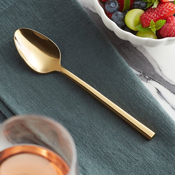 Acopa Phoenix Gold 6 1/2" Teaspoon – item 267810001G image 2