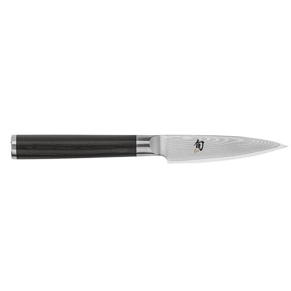 Shun DM0700 Classic 3 1/2" Paring Knife w/ Wood Handle – item 921DM0700