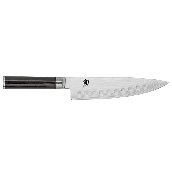 Shun DM0719 Classic 8" Hollow Chef Knife w/ Wood Handle – item 921DM0719