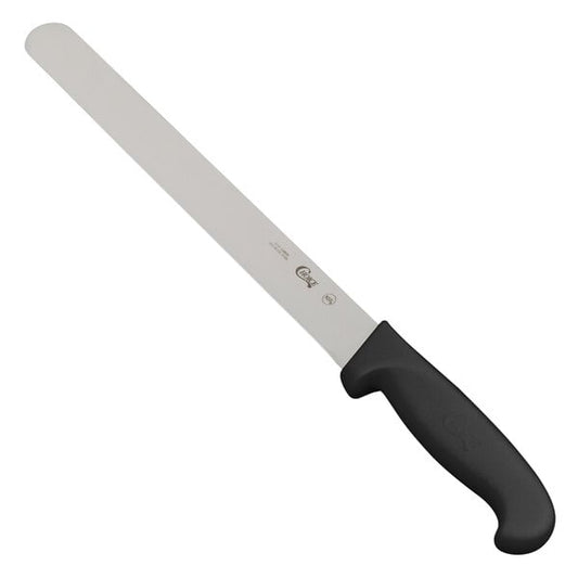 Choice 12" Straight Edge Slicing Knife w/ Black Handle – item 220KBSLCSM12
