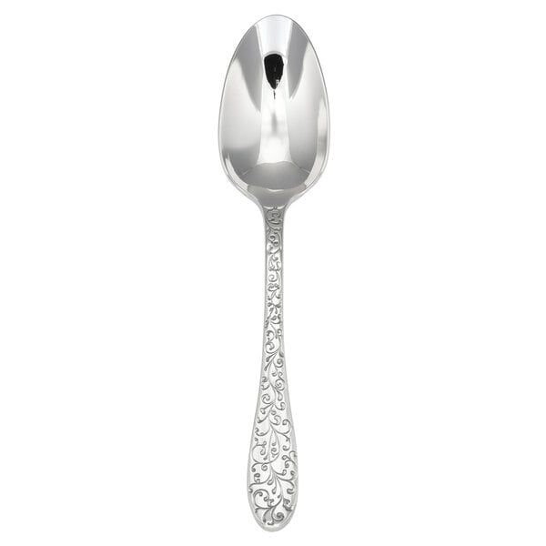 Oneida Ivy Flourish T638SDEF 7 1/8" Oval Bowl Dessert Spoon – item 356T638SDEF