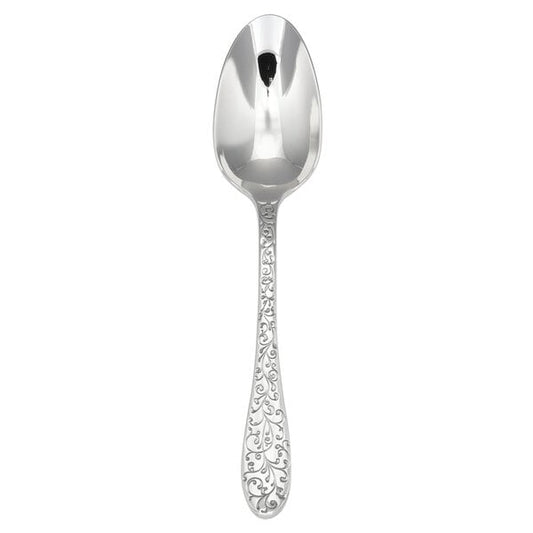 Oneida Ivy Flourish T638SDEF 7 1/8" Oval Bowl Dessert Spoon – item 356T638SDEF