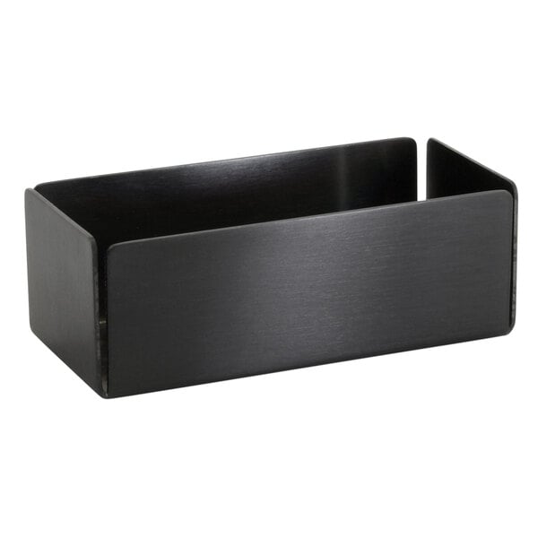 FOH 4 3/4" x 2 1/4" Matte Brushed Sugar Caddy / Holder – item 957TSH001BKS