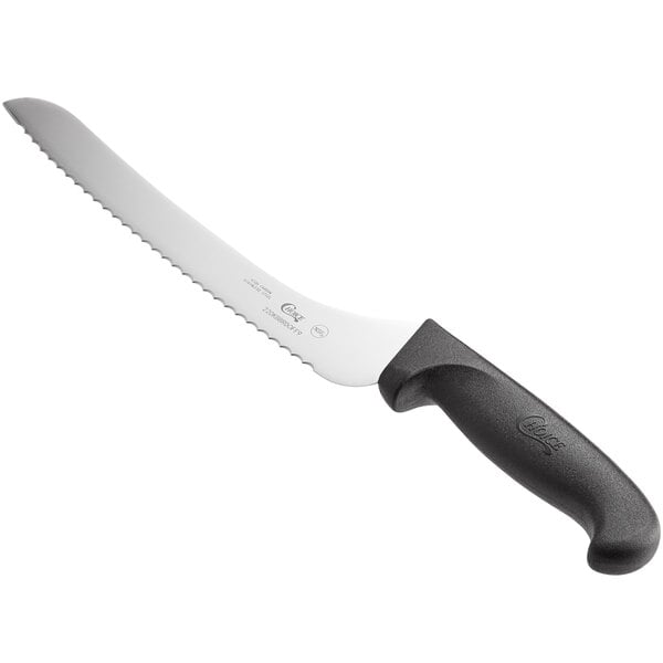 Choice 9" Offset Serrated Edge Bread Knife w/ Handle – item 220KBBRDOFF9