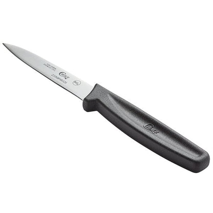 Choice 3 1/4" Smooth Edge Paring Knife w/ Black Handle – item 220KBPAR325