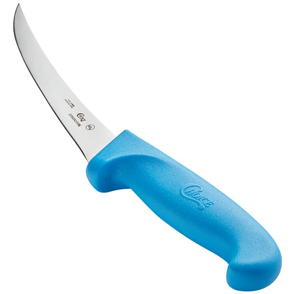 Choice 6" Curved Stiff Boning Knife w/ Handle – item 220KBNC6SFBL