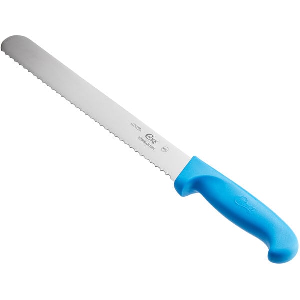 Choice 10" Serrated Edge Slicing Bread Knife w/ Handle – item 220KSLCS10BL