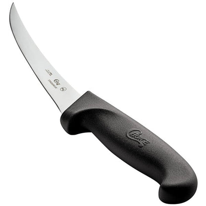 Choice 6" Curved Stiff Boning Knife w/ Black Handle – item 220KBBONC6SF