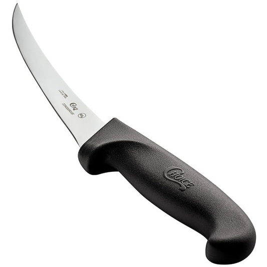 Choice 6" Curved Stiff Boning Knife w/ Black Handle – item 220KBBONC6SF