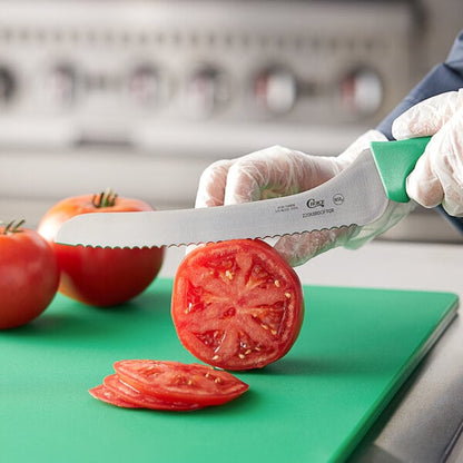 Choice 9" Offset Serrated Edge Bread Knife w/ Handle – item 220KBRDOF9GR image 2