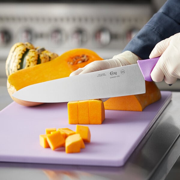 Choice 10" Chef Knife w/ Purple Allergen-Free Handle – item 220KCHEF10PU image 2