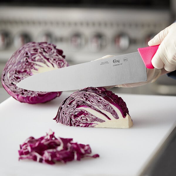 Choice 10" Chef Knife w/ Neon Pink Handle – item 220KNCHEF10P image 2
