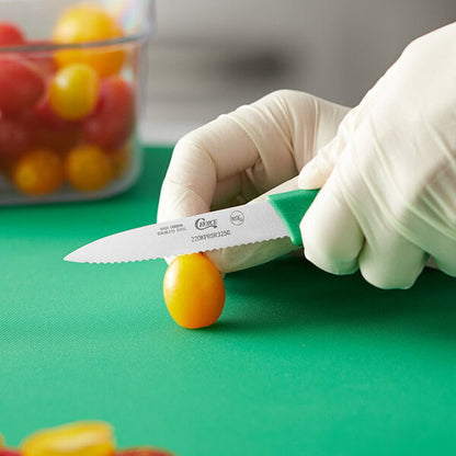 Choice 3 1/4" Serrated Edge Paring Knife w/ Handle – item 220KPRSR325G image 2