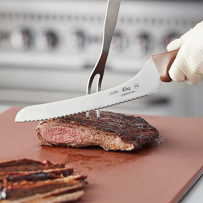 Choice 9" Offset Serrated Edge Bread Knife w/ Handle – item 220KBRDOF9BR image 2