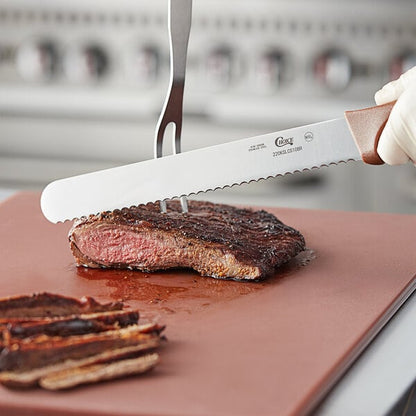 Choice 10" Serrated Edge Bread Knife w/ Handle – item 220KSLCS10BR image 2