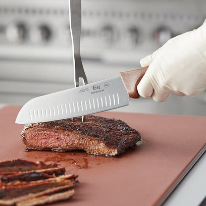 Choice 7" Santoku Knife w/ Granton Edge & Handle – item 220KSNTKU7BR image 2