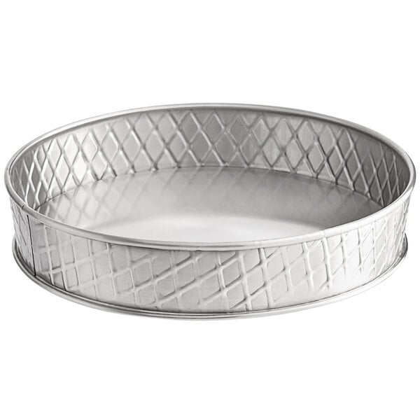 Tablecraft 10034 Lattice 8 1/8" Stainless Serving Platter – item 80810034