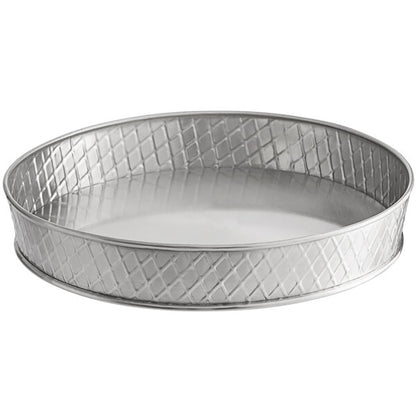 Tablecraft 10035 Lattice 10 1/2" Stainless Serving Platter – item 80810035