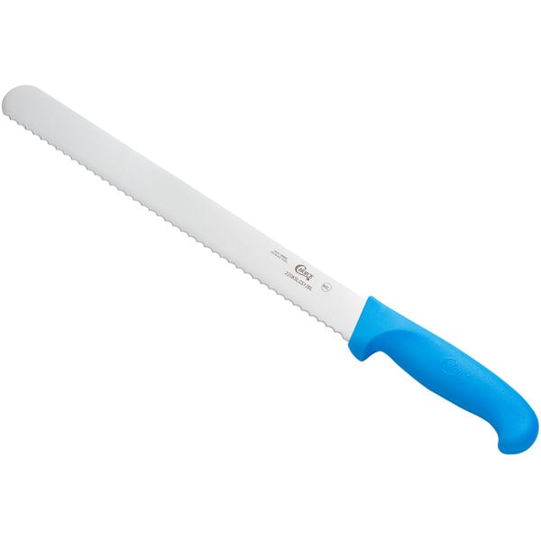 Choice 12" Serrated Edge Slicing Bread Knife w/ Handle – item 220KSLCS12BL