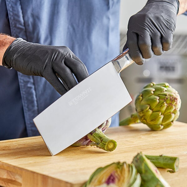 Town 47322 8" Medium Blade One-Piece Cleaver – item 88547322 image 2