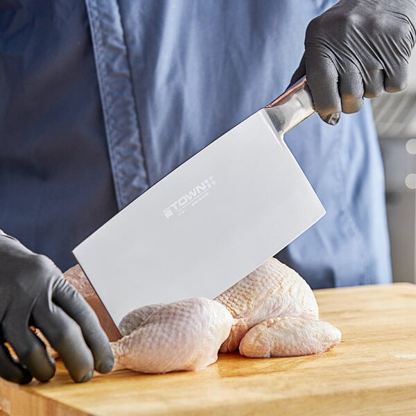Town 47321 8 1/2" Large Blade One-Piece Cleaver – item 88547321 image 2